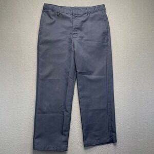 Girls School Uniform Pants Navy Straight Leg Polyester Size 18 A+ Simply Best